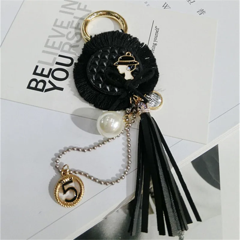 CX Shirling Модный женский брелок с длинной кисточкой Роскошный надписью 5