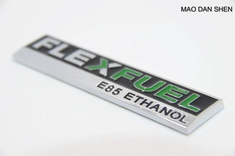 Металлический E85 этанол FlexFuel значок эмблема для задней опора для крышки багажника подходит для EVO MS86 X Шевроле GMC