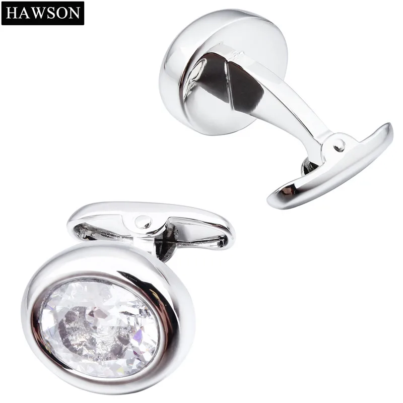 HAWSON многоцветные циркониевые запонки для мужчин модные высококачественные