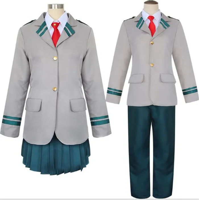 Boku no Hero OCHACO URARAKA Midoriya Izuku костюмы для косплея My academic AsuiTsuyu Yaoyorozu Momo с рубашкой +