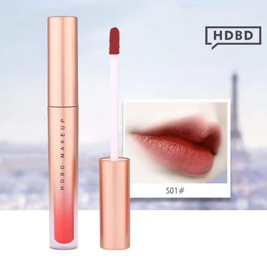Милая Красная губная помада 8 видов цветов Beauty водостойкий жидкий стойкий блеск