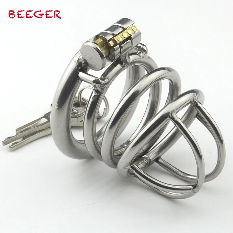 Мужское устройство верности большого размера из нержавеющей стали с замком секс