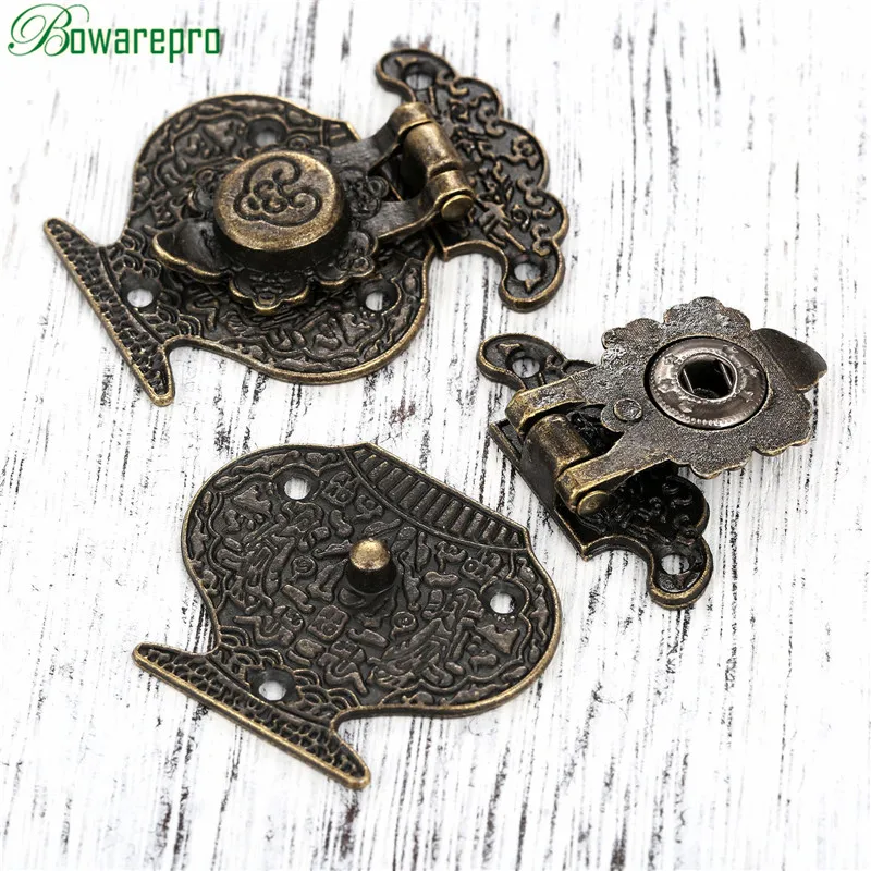 2 шт. бронзовые защелки для мебели 40 х51 мм|drawer latches|hasp latchbox hasp |