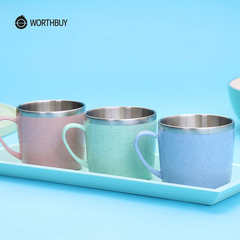 WORTHBUY детская чашка для воды из нержавеющей стали 304 кофейная кружка чайная детей