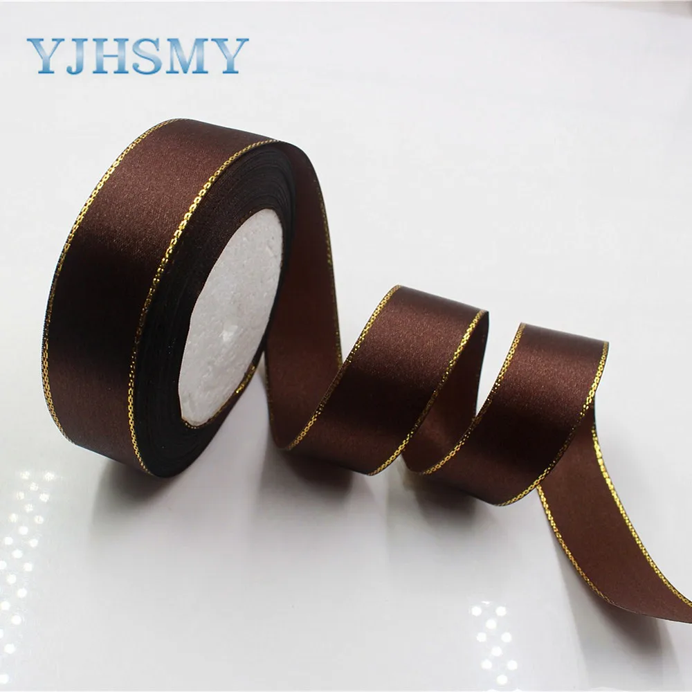 YJHSMY K 171023 25MM 248 25 мм 5 цветов на выбор ярдов шелковая атласная лента свадебные
