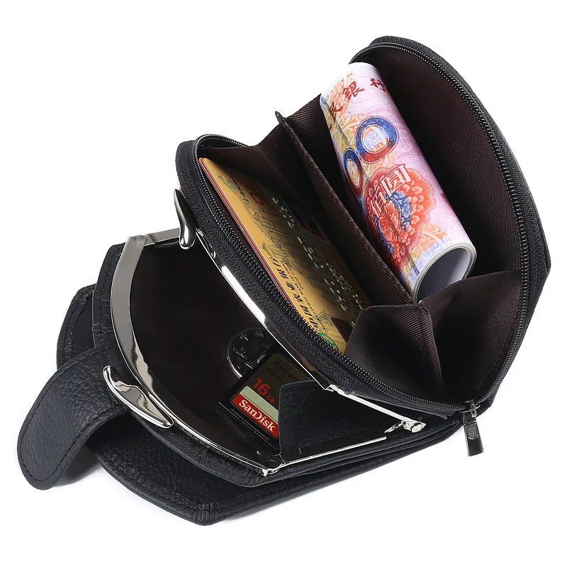 Воловья кожа унисекс мини кошелек из натуральной кожи женские элегантные