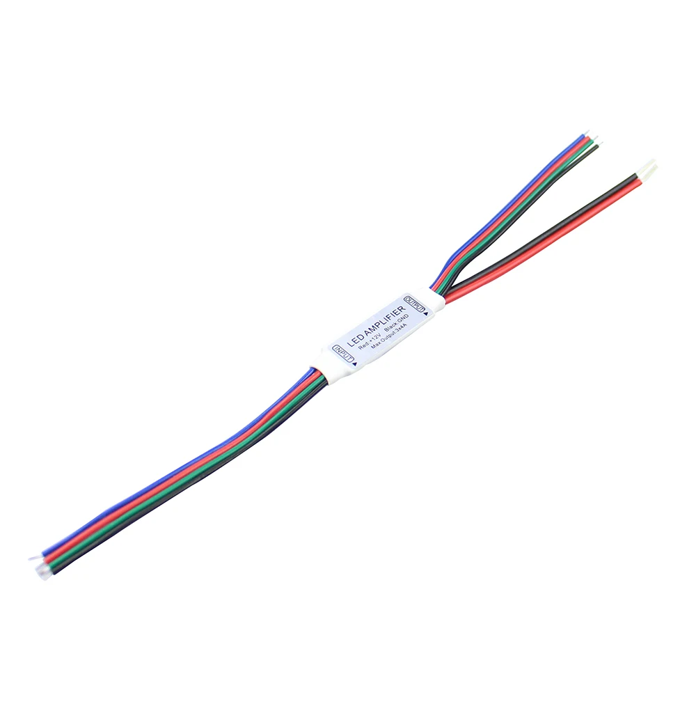 4 pin 12 В 12А Мини Портативный LED RGB Усилитель контроллер для 5050/3528 SMD светодиодные