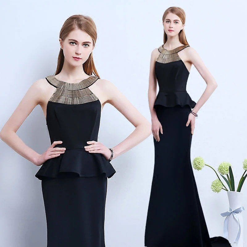 

New Fashion slim and sexy Dresses for Party Club Wear O-Neck sleeveless floor-length long One Piece Dress