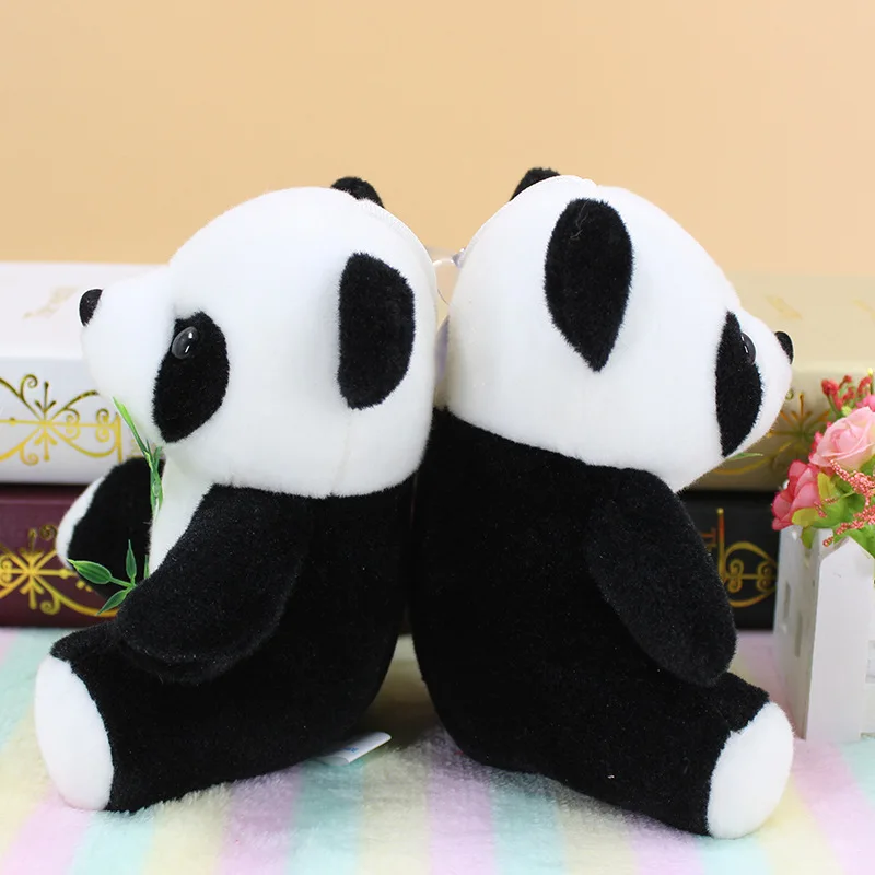 cute panda plush toy small 18cm lovely soft doll one lot/ 10 pcs party activity Christmas gift s2381 | Игрушки и хобби