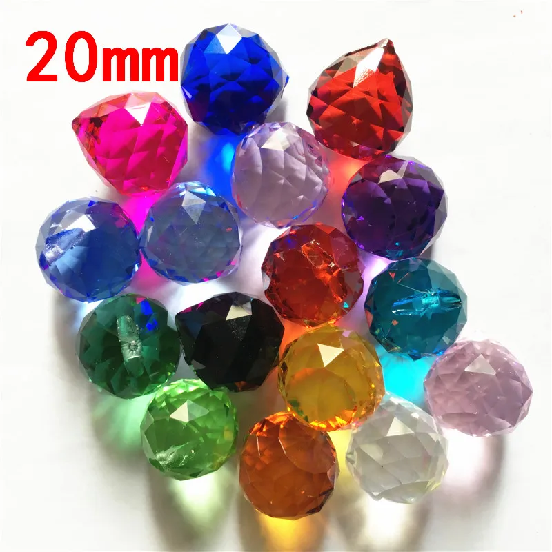 Гладкий стеклянный шар высокого качества 100 шт./лот смешанный цвет 20 мм 1