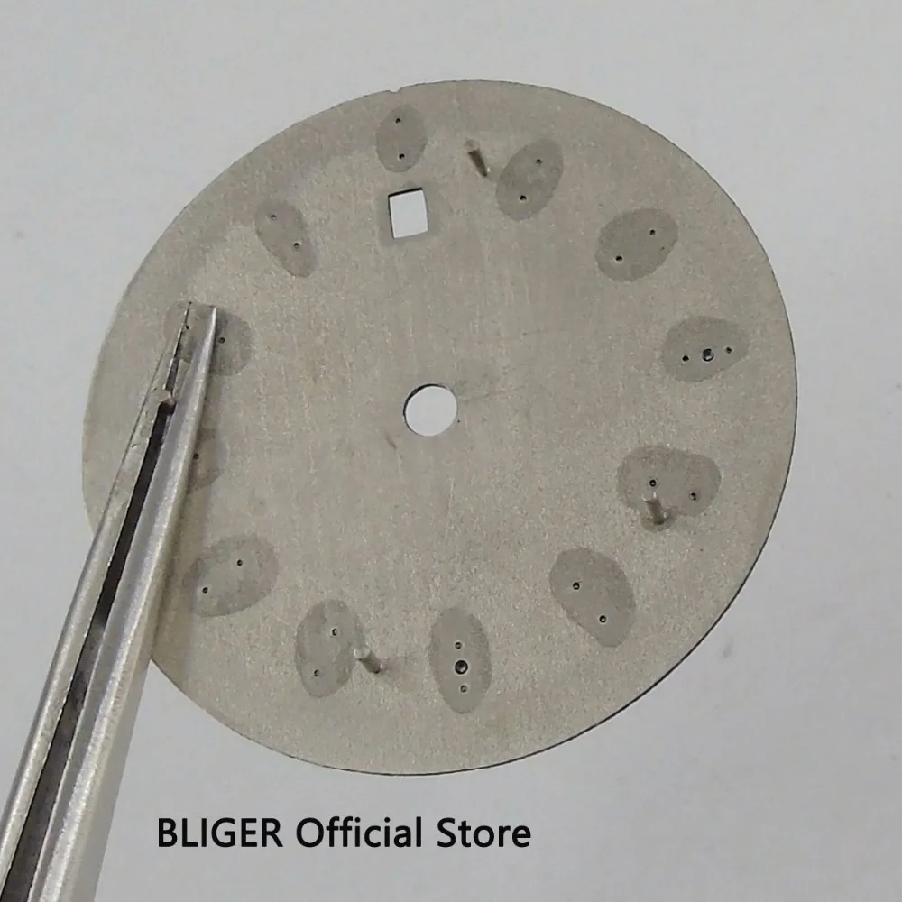 Классический BLIGER 34 1 мм синий стерильные окно с датой набора циферблат подходит