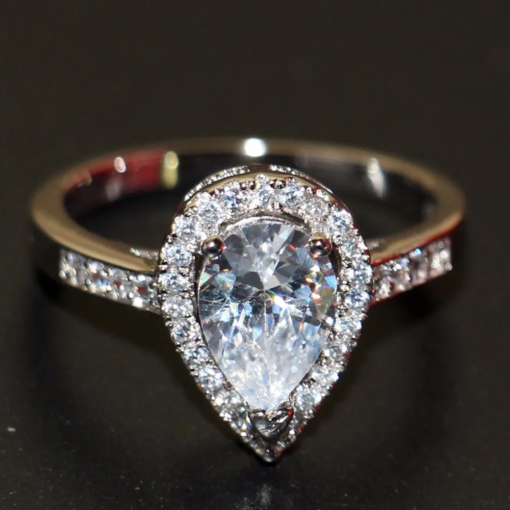 Женское кольцо из серебра 2018 пробы с фианитом 925|band ring|925 sterling silverring band |
