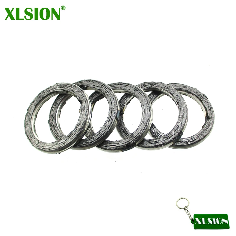 XLSION 5x Прокладка выхлопной трубы мотоцикла для 200cc 250cc Pit Dirt Motor Trail Bike ATV Quad 4 Wheeler ID = 32 мм OD = 40 мм