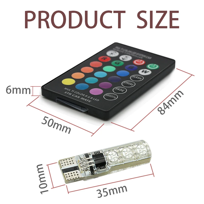 T10 RGB w5w led зазор сигнала для чтения автомобиля клиновидные лампы BMW E46 E39 E90 E60 E36 F30 F10