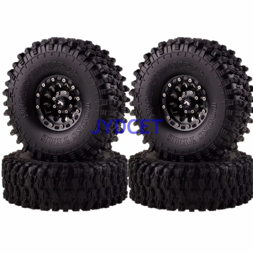1060-7037 Рок Гусеничный 1 9 &quotBeadlock Колесные диски и 120 мм супер Swamper шины для 1/10 модели