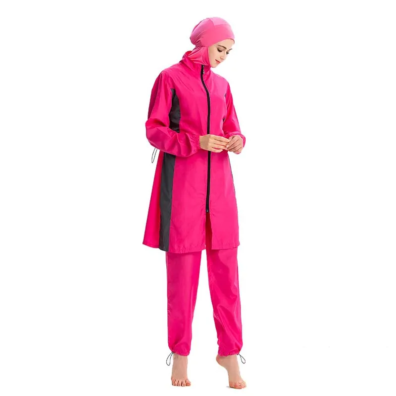 BAILUNMA Burkinis Мусульманский купальник Женская Спортивная одежда скромный свободный