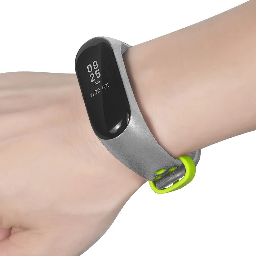 Сменный силиконовый ремешок на запястье, совместимый с Xiaomi mi Band 3 Xao mi Xio mi Band Band3, умный браслет на запястье, мягкие ремни