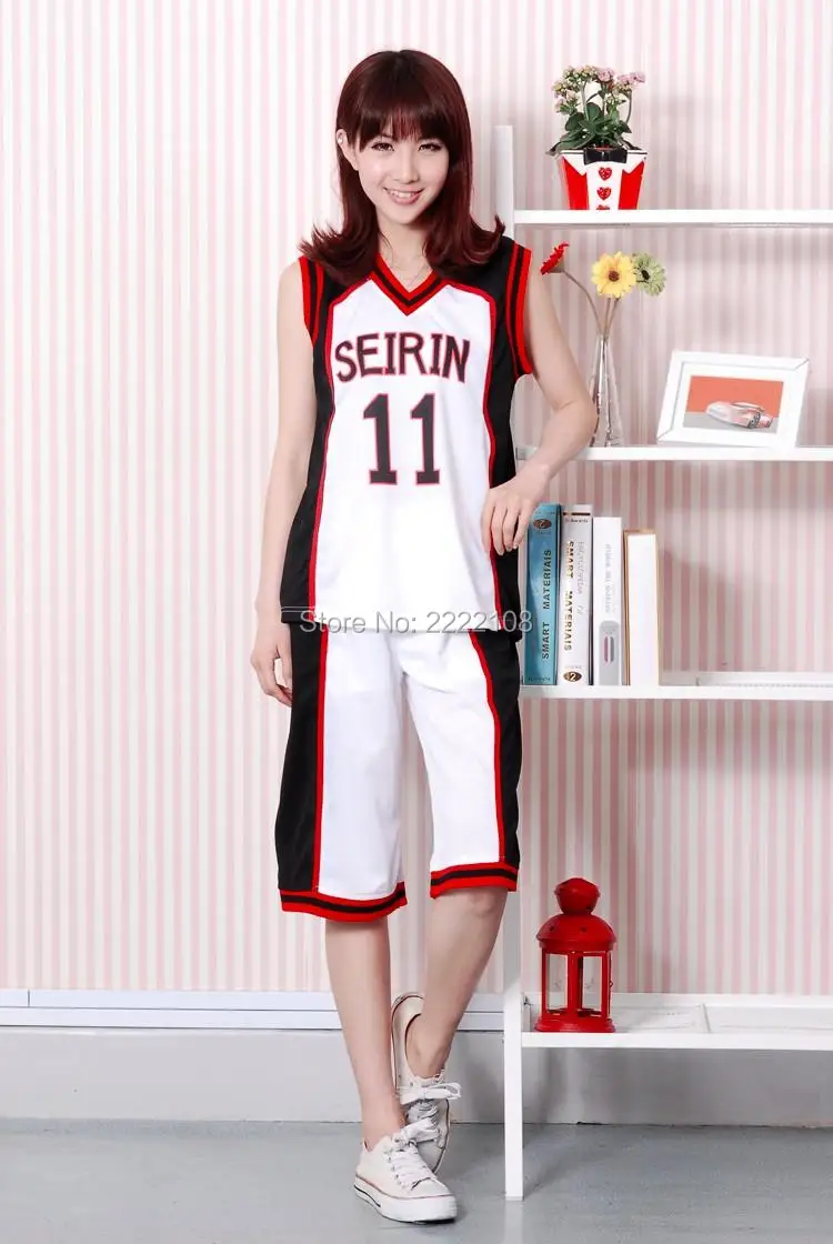Аниме Kuroko no Basuke Seirin Корзина мяч Tetsuya Kagami Taiga Hyuga Junpei Косплей Костюм Униформа