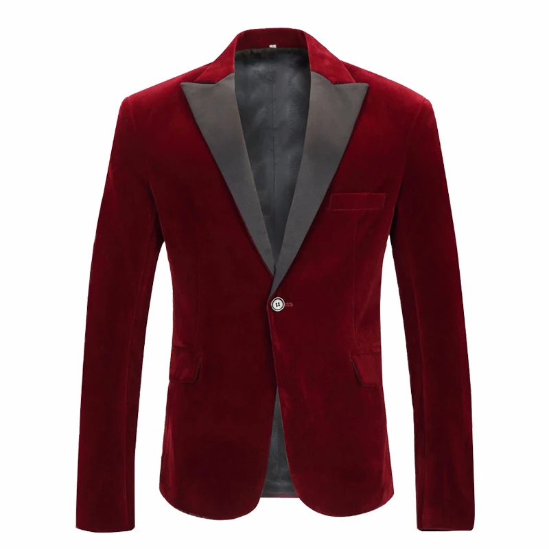 Jacket with bow tie Shenrun мужской костюм куртки осень зима бархатные модные винно-красные синие черные блейзеры Свадебный Жених певица Slim Fit Блейзер костюм - Цвет: Jacket with bow tie