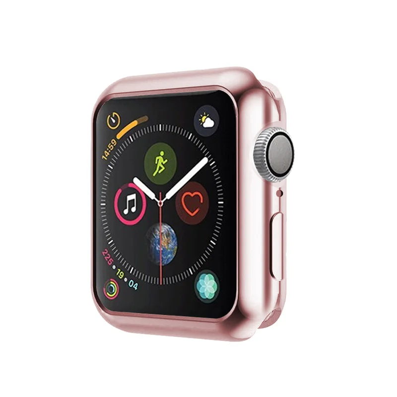 Позолоченный чехол для часов Apple Watch Series 4 Iwatch идеально подходящий бампер 40 мм 44