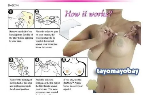 Free shipping 2014 new 10 pcs Instant Breast Lift Support Invisible Bra AdhesiveTape Chest paste |