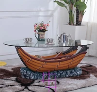 ship small family style tea table oval round tea table contracted character of tea table