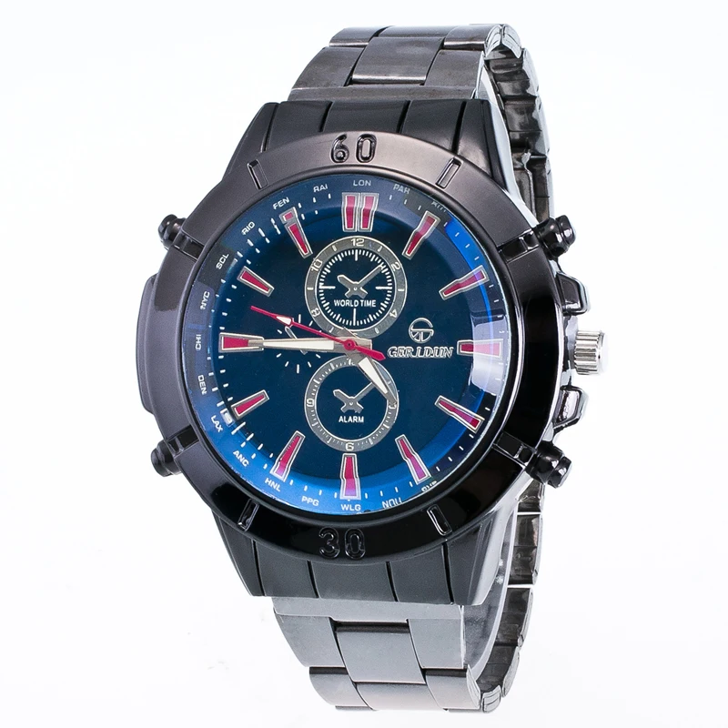 2017 Топ люксовый бренд мужские военные спортивные часы кварцевые полностью