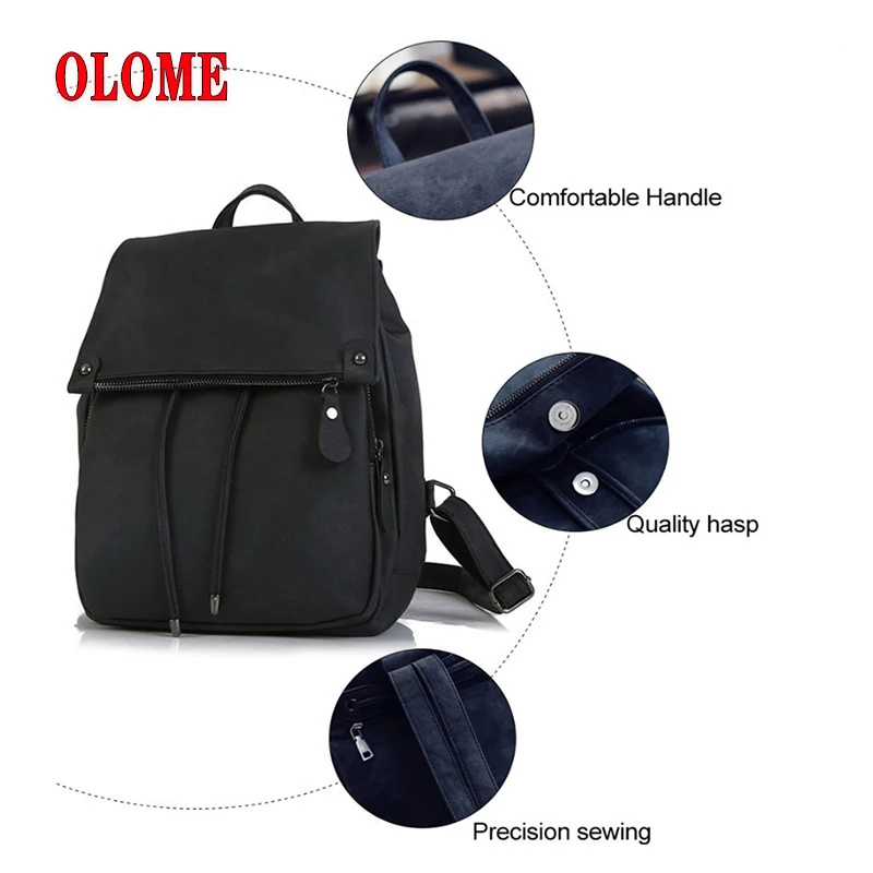 2019 модный рюкзак сумка с клапаном на молнии Школьная Большая Сумка подростковая