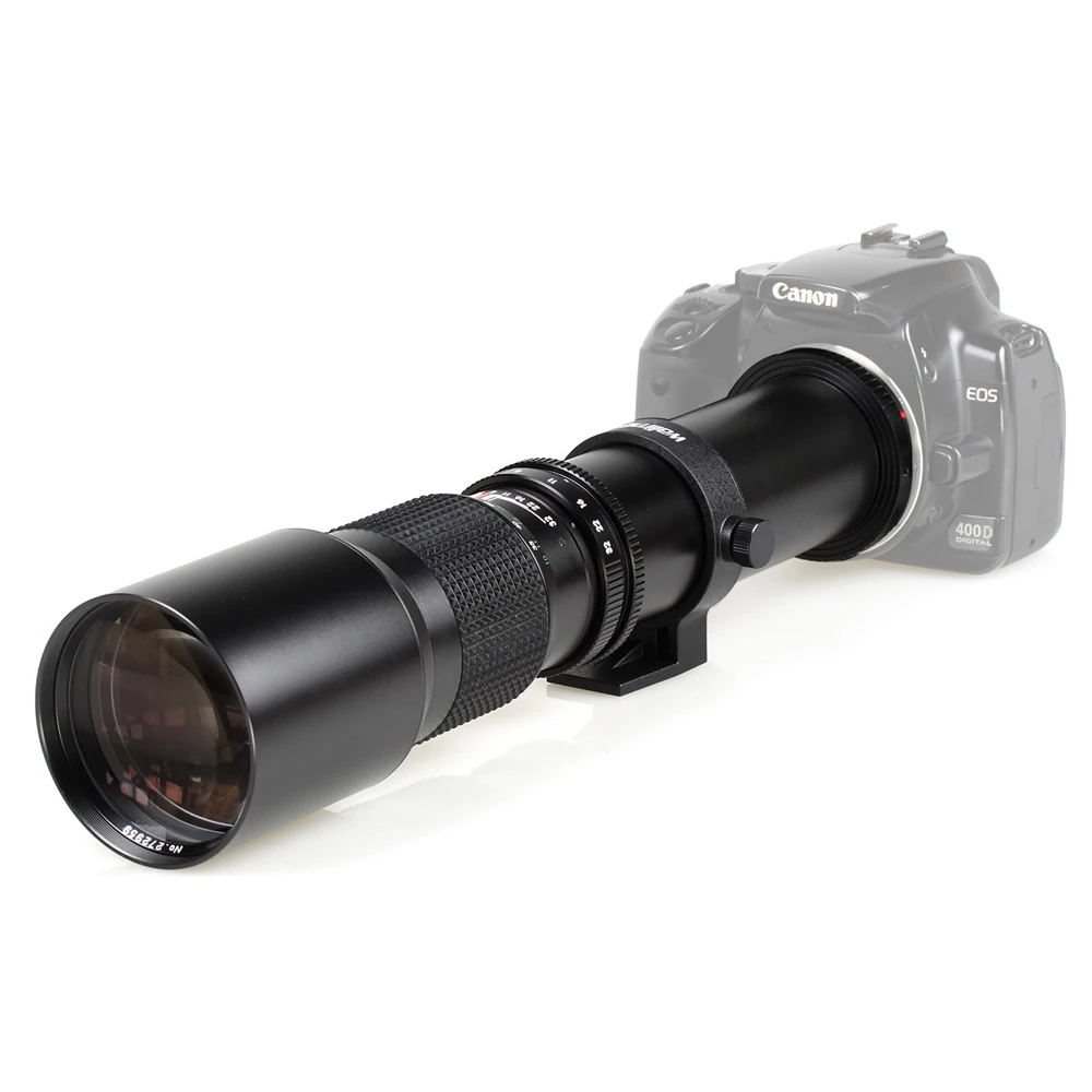 Телеобъектив для камеры 500 мм f/8 0 + крепление T2 камер Canon Nikon Sony Olympus DSLR|telephoto lens|lens