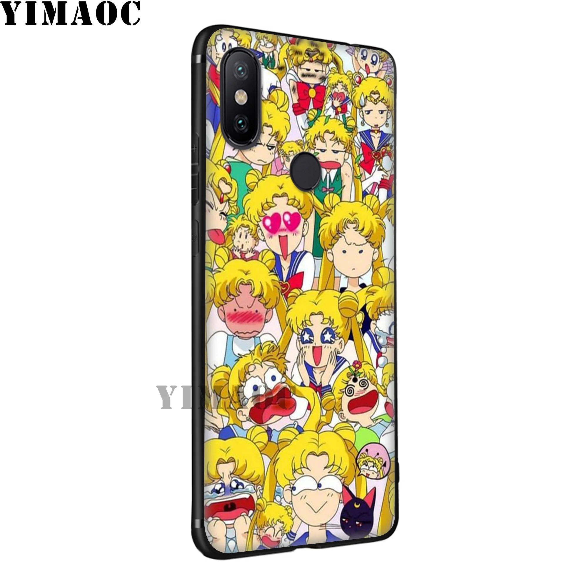 YIMAOC Sailor Moon Anime Soft Silicone Case for Xiaomi Redmi 7A Note 7 6 6A 5 4 4X 4A 5A S2 Plus K20 Pro Lite |