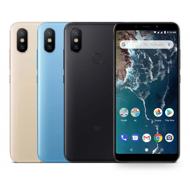 Глобальная версия Xiaomi Mi A2 4 ГБ 32 смартфон 20.0MP AI двойная камера 5 99 "18:9 полный