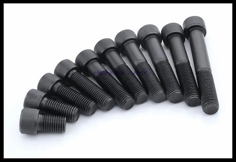 10pcs/Lot Metric Thread DIN912 M10 12.9 Carbon Steel Hex Socket Head Cap Screw Bolts Brand New | Обустройство дома