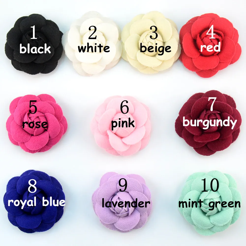 50 шт./лот ручной работы с каблуком 7 см начинающим камелии или розы войлока ткани