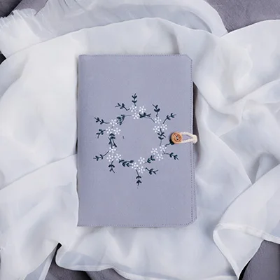Dotted line page A A5 A6 Kawaii, милая тканевая записная книжка в горошек, школьные офисные канцелярские принадлежности, пустая линия, сетка в горошек, планировщик, 6 отверстий, спиральное кольцо, связующее - Цвет: Dotted line page A