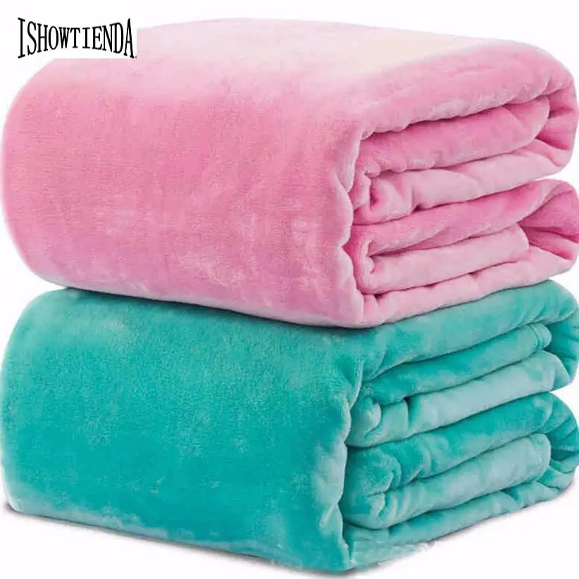 Одеяла для кроватей очень мягкие теплые однотонные из плюша флиса|blankets for beds|a