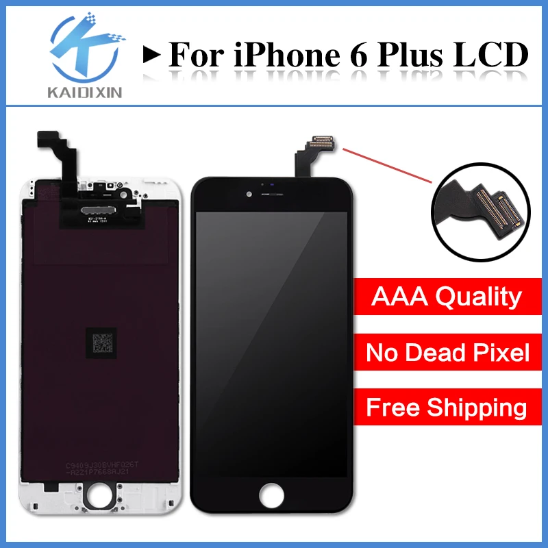 5 шт. AAA Качество для iPhone 6 Plus LCD сенсорный экран дюймов дисплей Замена Полный