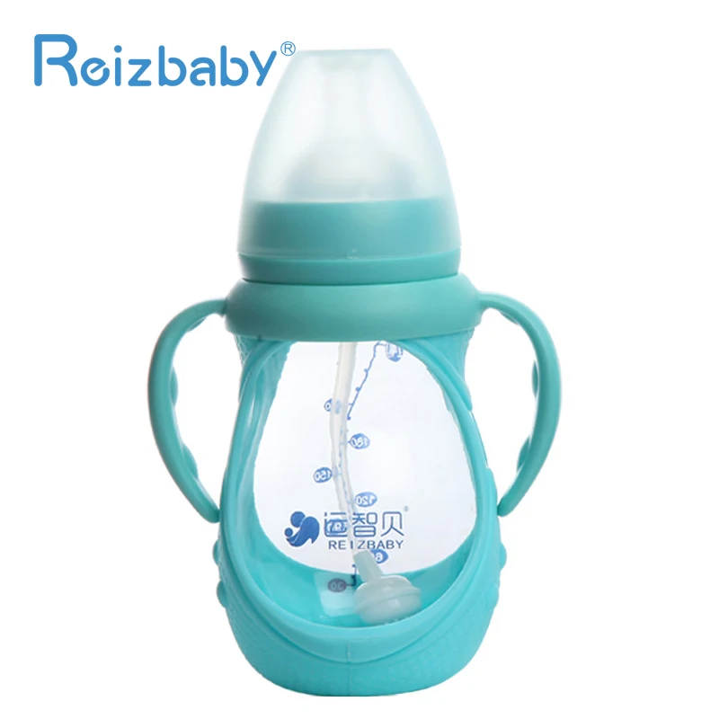 REIZBABY Высокое качество детских бутылочек Форма тыквы из небьющегося стекла