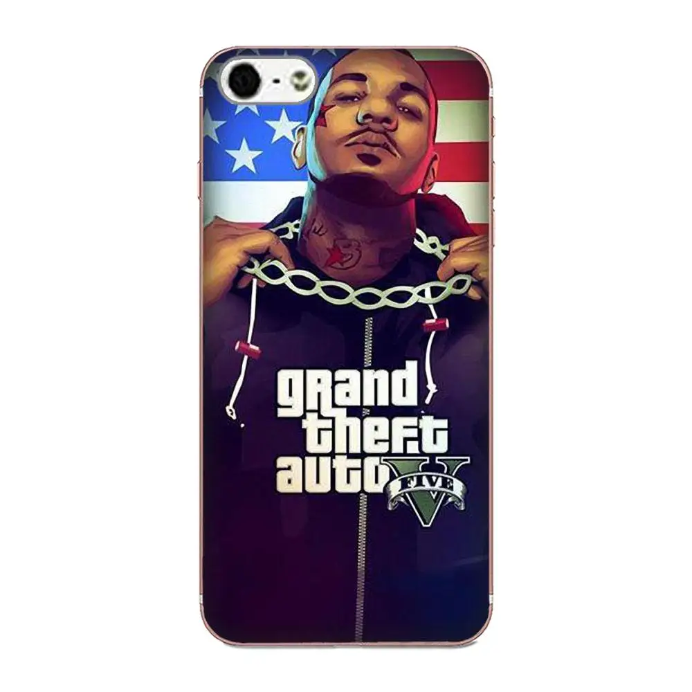 Уникальный роскошный мягкий чехол для телефона Grand Theft Auto Gta Apple iPhone X XS Max XR 4 4S 5 5C 5S SE