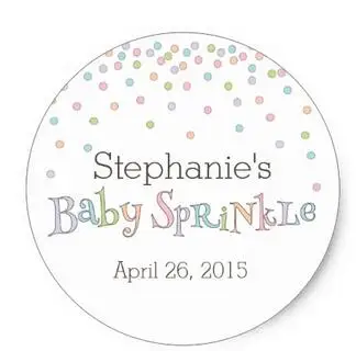 

1.5inch Little Baby Sprinkle Confetti Shower Favor Sticker