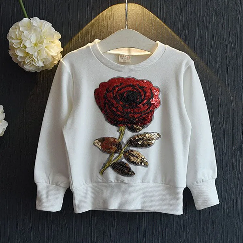 2018 Весенняя детская одежда рубашки с длинными рукавами + штаны блестками и