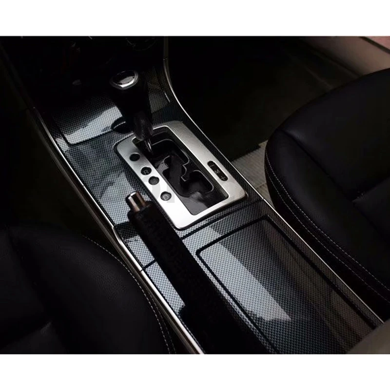 Bbincar ABS углеродное волокно краски для Mazda 6 2006 до межкомнатные двери панель передняя AC вентиляционное отверстие Средний подлокотник коробка Задняя отделка стиль