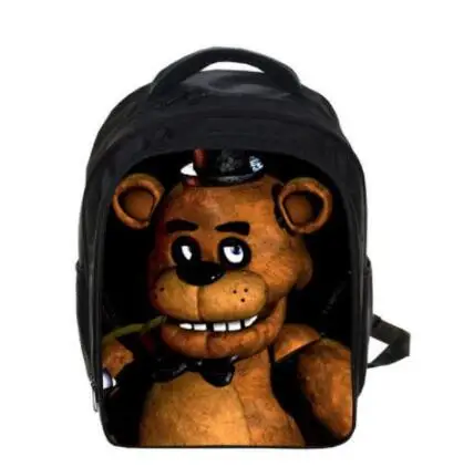 13 дюймов Дети Пять ночей в рюкзаки с принтом Фредди аниме FNAF рюкзак для мальчиков