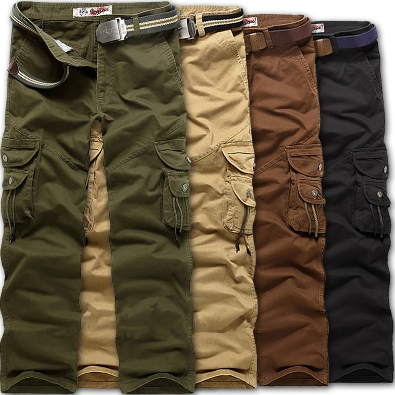 Новинка 2016 акция мужские брюки-карго камуфляжные брюки в Военном Стиле армейские