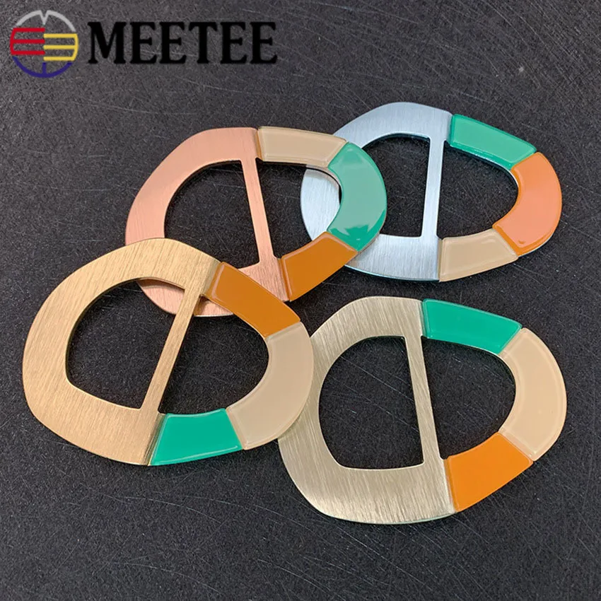 Meetee Tri glides металлические пряжки для пальто ветровка кнопки регулятор
