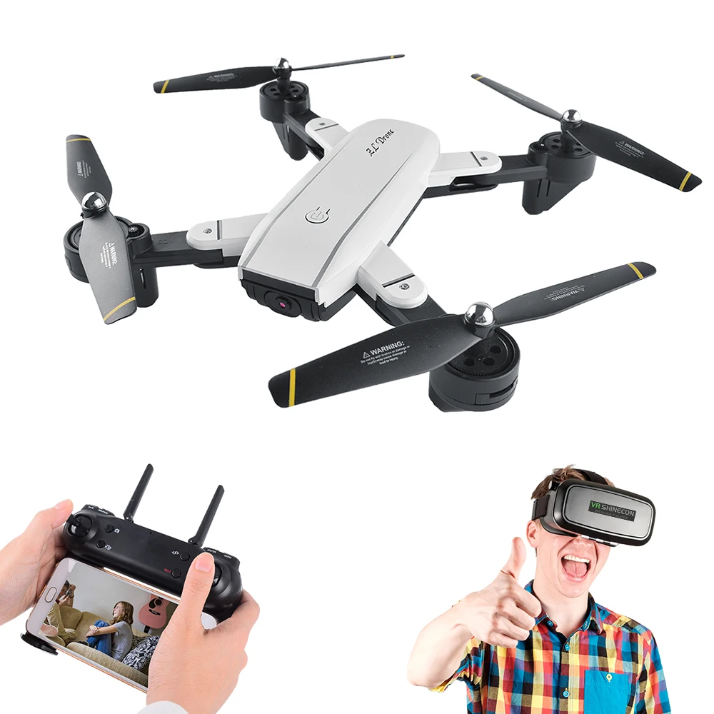 Радиоуправляемый квадрокоптер Дрон с HD камерой VR Glasse FPV дроны WiFi телефон управление видео игрушки для фото VS Visuo XS809HW E58