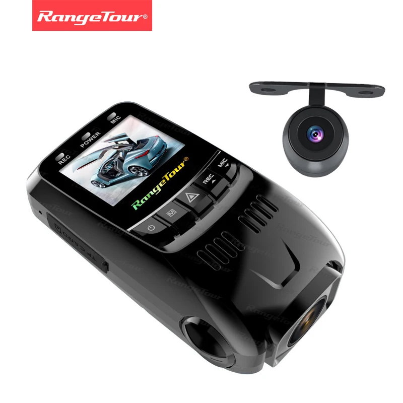 Range Tour B40D двойной объектив Мини Автомобильный видеорегистратор Камера Dashcam Full HD
