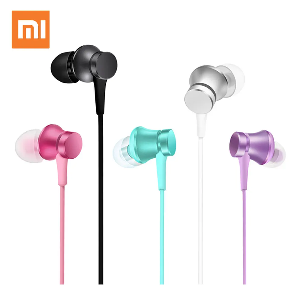 Xiaomi mi поршневые наушники вкладыши гарнитура из алюминиевого сплава звуковая