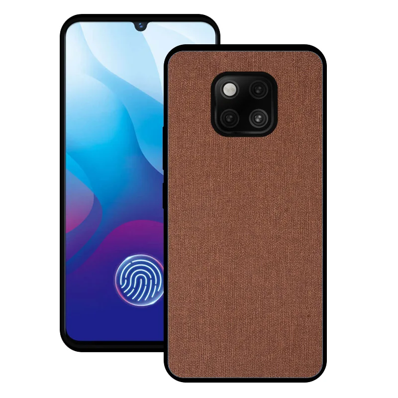 Тканевый художественный простой чехол для huawei P30 mate 20 Pro Lite 20X Honor 9X Nova 4e 4 5 Чехол дышащий противоударный мягкий чехол бампер