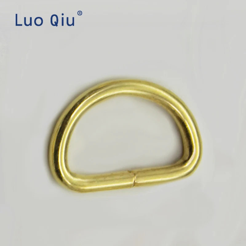 Luo Qiu 350 шт 12 мм золотой цвет d образная Пряжка Швейные аксессуары DIY тесьма
