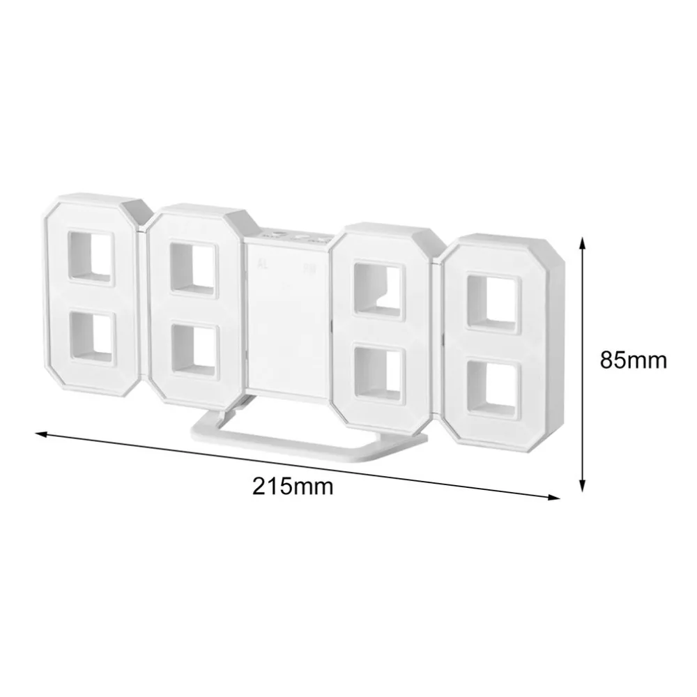 8 Shaped LED Display Desktop Digital Table Clocks Thermometer Hygrometer Calendar Weather Station Forecast Clock |